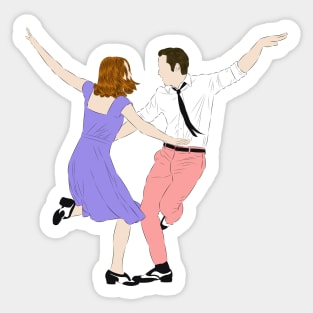 Mia and Sebastian - La La Land Sticker